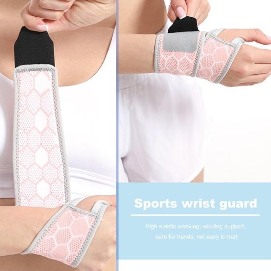 Opaska uciskowa na nadgarstek z regulowaną taśmą mocującą. Oddychająca, super miękka, elastyczna szyna podtrzymująca nadgarstek