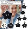Black Plush Pendant, Keychain, Backpack Ornament, Cute Emoticon Pack, Star Doll