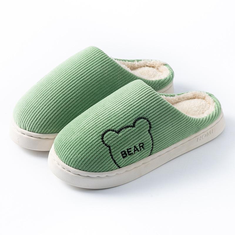 Cotton Slippers Thick-soled Autumn and Winter Home Indoor Dormitory Hotel Plush Warm Floor Support Couple Shoes