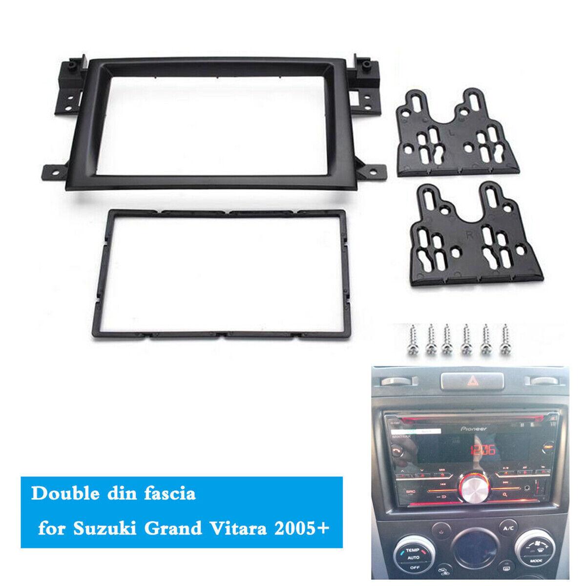 2Din Stereo Radio Fascia Panel Frame Mount Kit For 2005-2014 Suzuki Grand Vitara