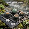Heat Resistant Drain Bar Mat Flexible Dish Drying Filter Pad Table Mat Wave Draining Pad  Table Use