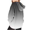 Kids Hooded Zip-Up Jacket with Gradient Print Long Sleeve Sweatshirt for Boys and Girls