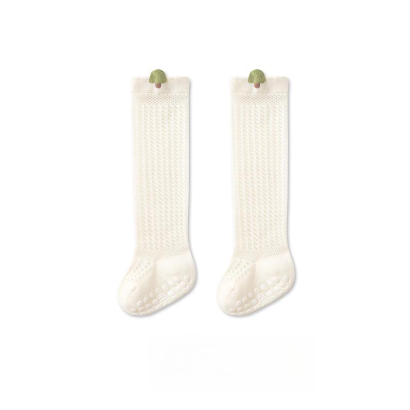 

Children s Socks Girls Summer Thin Mesh Cotton Socks Boys Infants Baby Over-the-Knee Socks Anti-Mosquito Socks Class A M абрикосовый