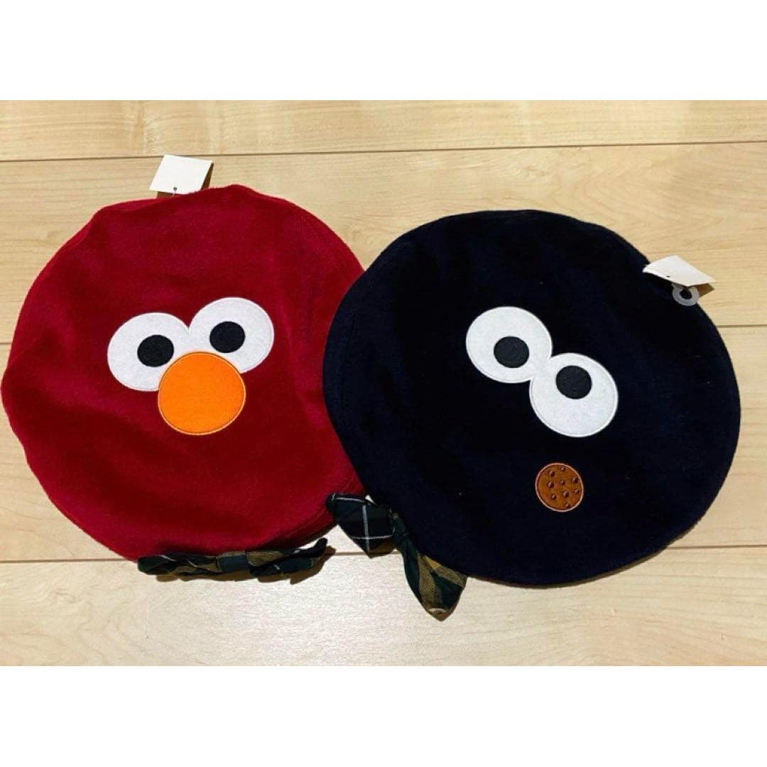 Used USJ Elmo & Cookie Monster Beret