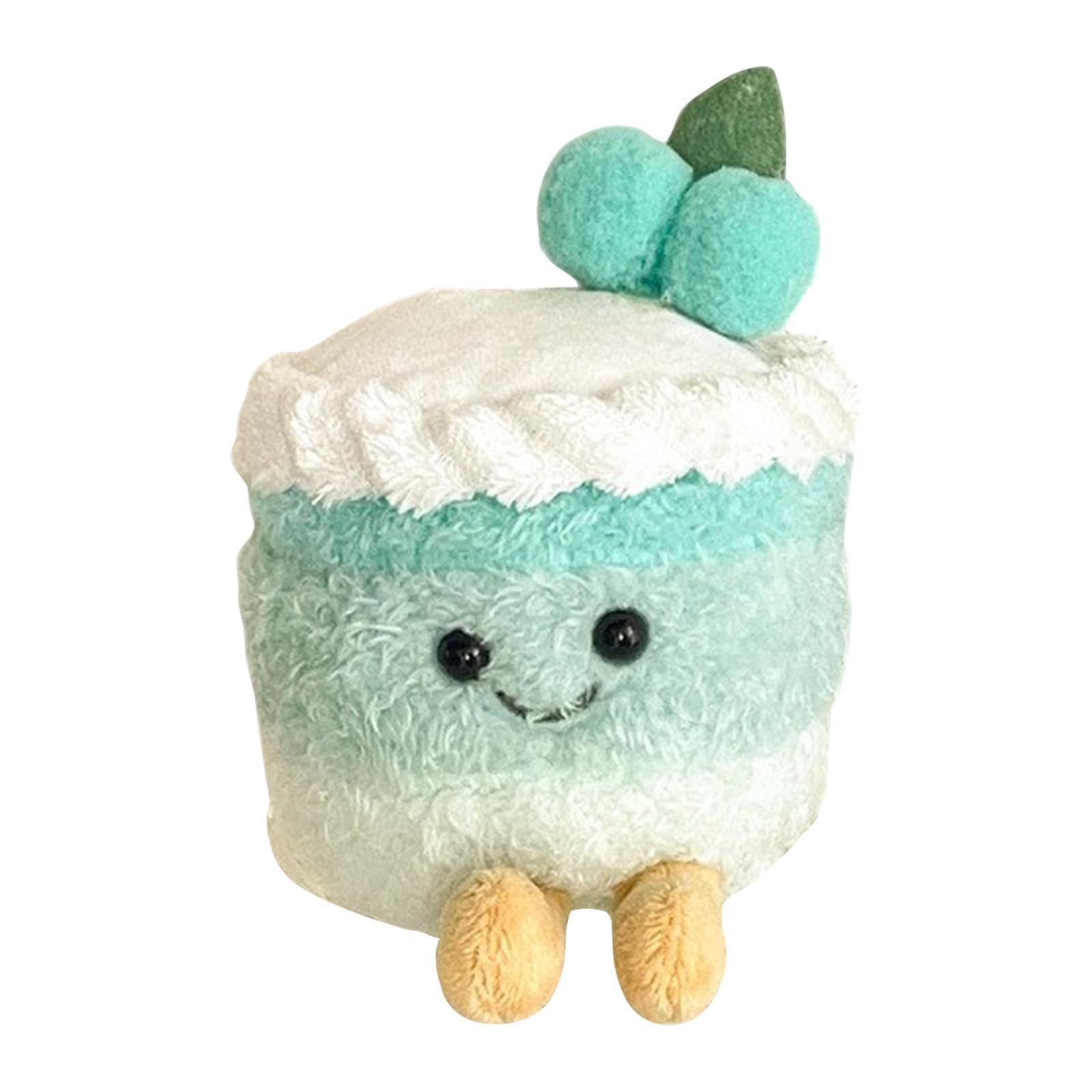 

Забавный брелок в виде персонажа еды – Милый коллекционный аксессуар, 1 шт., Милый и милый плюшевый кулон в виде градиентного торта One Size синий