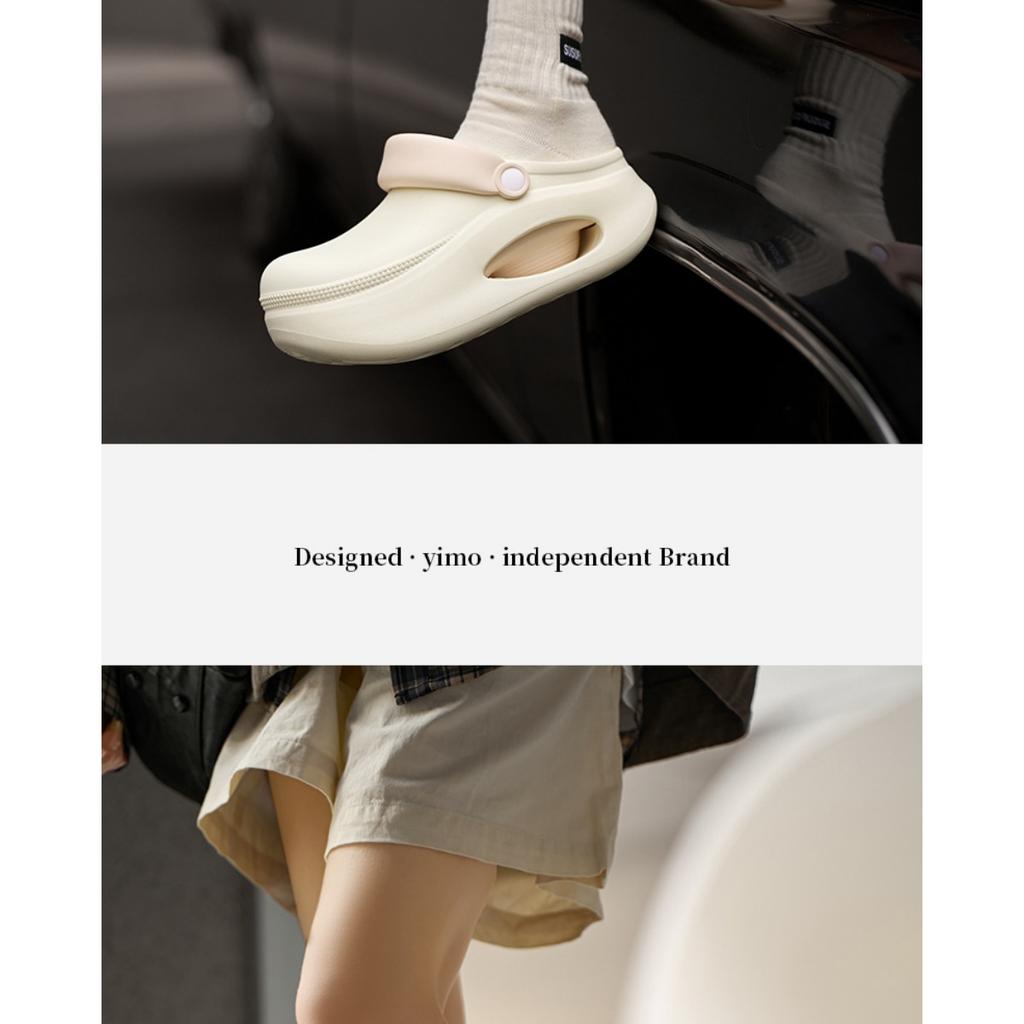 7,7 cm tjocka sulor höjdökande hålskor för kvinnor, halkfria tjocka EVA-tofflor för utomhusbruk, andningsbara på sommaren