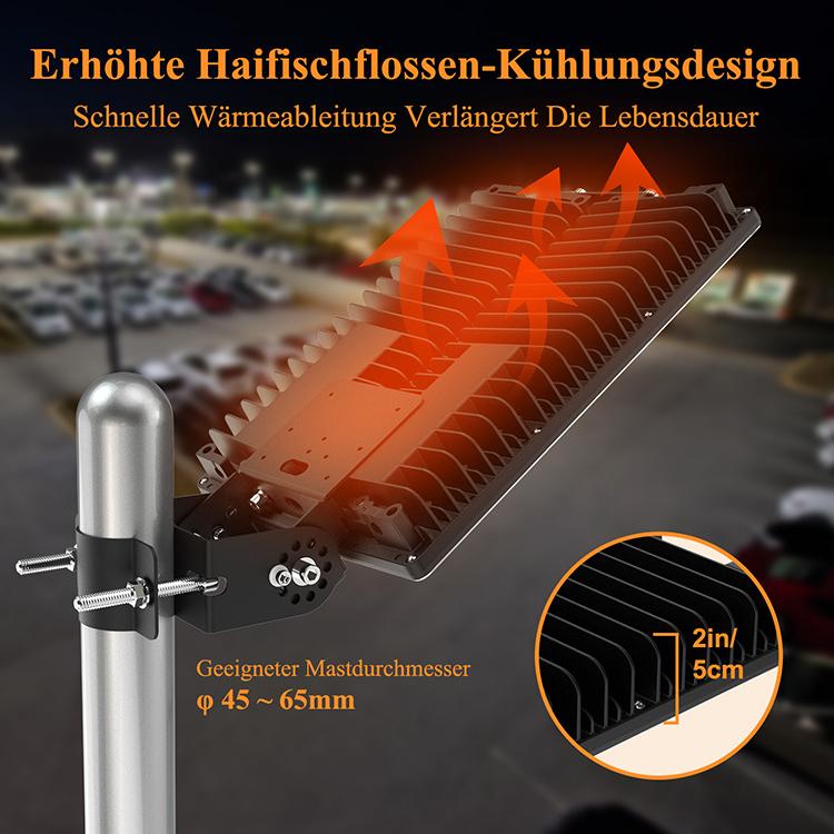 For Sale 200W Street Light with Charge Controller High Brightness Black Street Light IP67 Waterproof for Outdoor Lighting