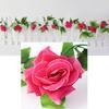 230cm Konstgjord blomma Rose Vine Hängande Garland Party Hem Bröllop Väggdekor