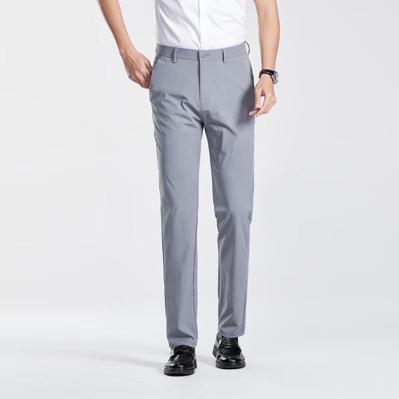 Men's Business Casual Straight-Leg Trousers