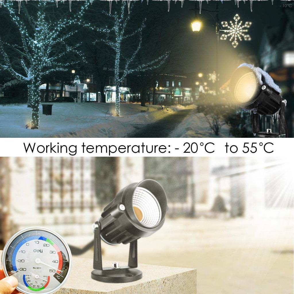 LED Tree Spotlight: 5W/7W, 85-265V AC, IP65 Waterproof, Lawn Ground Plug Light for Garden and Landscape.