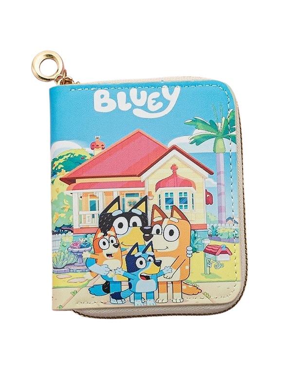 

Cartoon Bluey Cartoon Wallet New Design Cute Zipper Coin Purse Card Package Birthday Gift For Children And Students