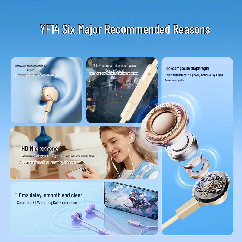 Lenovo YF Series In-Ear Wired Earphones