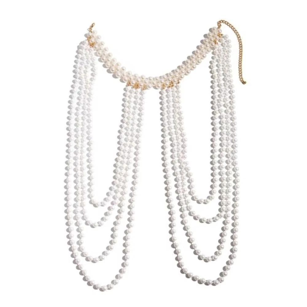 Round Bead Body Chain Jewelry Handmade Jewelry Shoulder Body Chain  Fashion Events