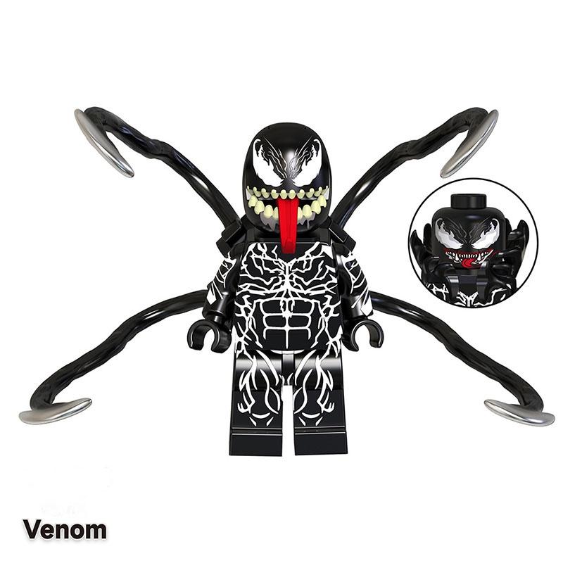 Tv6203 Children's Building Blocks Toy Venom Serum Deadpool Mini Figure Bag Packaging