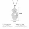 Cazador Lovely Family Pendant Necklaces Mom Dad Children Baby Pregnant Woman Stainless Steel Choker Jewelry Mother Day Gift New