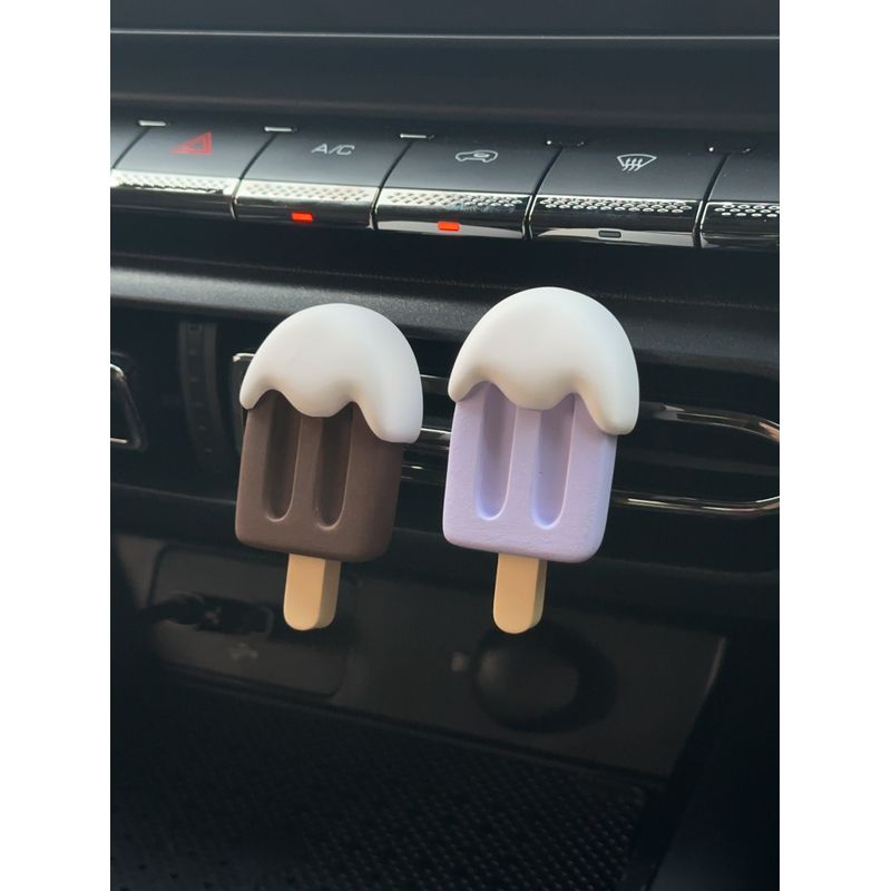 Original Copyright Air Vent Diffuser Stone Ice Cream Cool Cute Aromatherapy Decoration Car Accessory for Girls Perfume Essential Oil