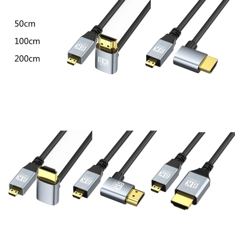 6x2.3mm Video to 10.5x2.5mm Cable Fast Speed for 1080p 8K60hz Video Cord Bidirectional Transmission with Gold Contacts