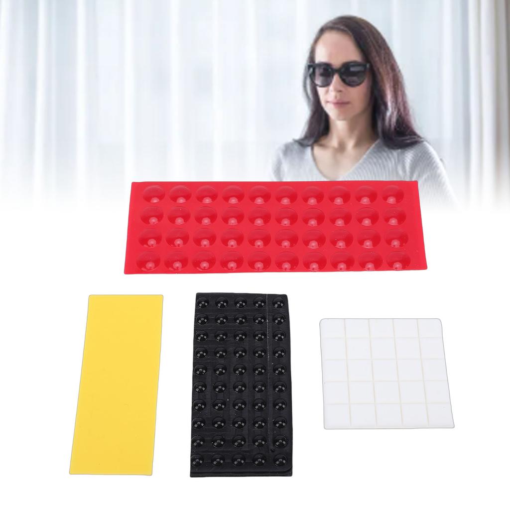 165 Pcs Dots for Visually Impaired Silicone Raised Tactile Adhesive Dots Red Yellow Black White