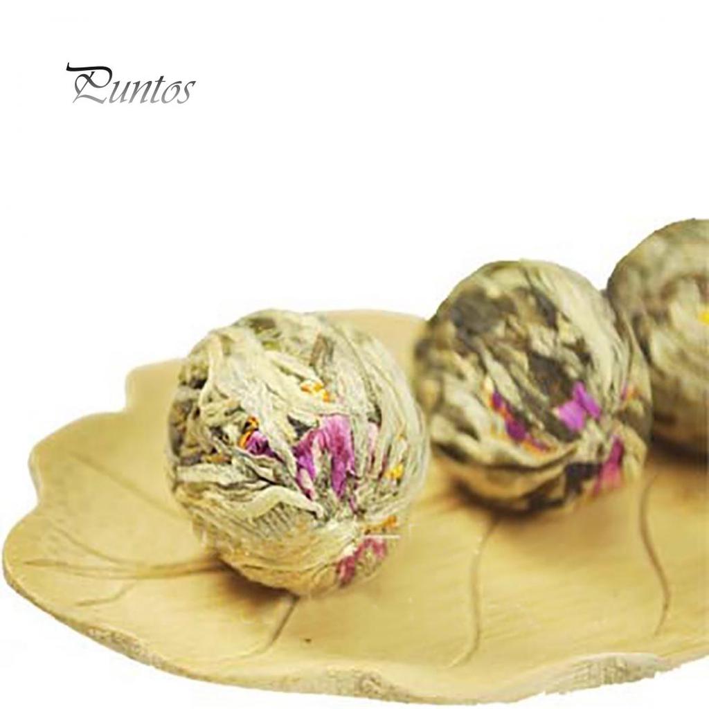 Wedding Gift Handmade Healthy Chinese Artistic Blooming Flower Green Tea Ball