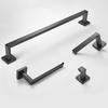 Stainless Steel Square Towel Rack: Wall-Mounted Bathroom Storage, Three-Piece Set
