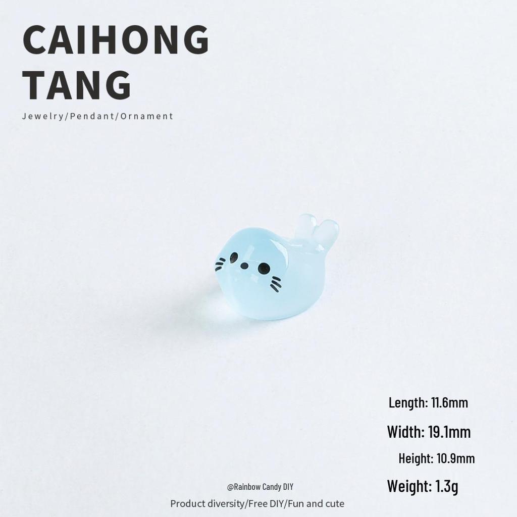 New DIY Creative Miniature Luminous Baby Seal Ornament