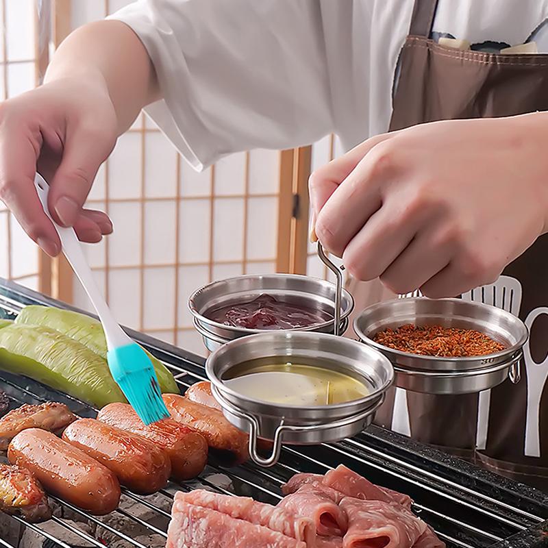 3v1 Nerezový napařovač vajec Domácí multifunkční kulatý vařič vajec Kuchyňské náčiní