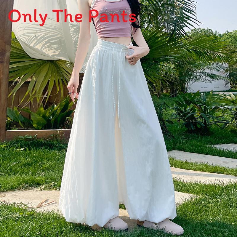 Summer Girl Floral Bubble Skirt Pants With High Waist For Casual Wear