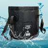 Camping Foldable Bucket 20L Water Container Waterproof Leak-proof PVC Collapsible Round Bucket With Lid Handles Fishing Bag