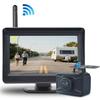 HD Wireless 4.3" Monitor HD Backup Reversing Camera Rear Night Vision View Parking Support for 12V/24V Truck Bus Car Vehicle RV