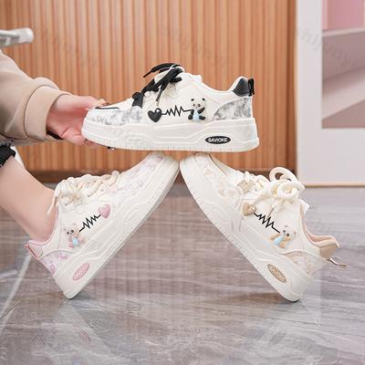 Fashion Women's Vulcanized Shoes 2025 Autumn Fashion Outdoor Non-slip Running Shoes Comfortable Lace Up Casual Sneakers Zapatos Mujer
