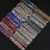 12 Grids Champagne Nail Art Rhinestone 2-6mm Flatback Glass Crystal Gems Hotfix Nail Diamond 720/1000pcs Mixed Sizes Nail Charms