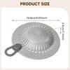 Bathtub Drain Hair Stopper Reusable Round Portable Easy To Clean Kitchen Sink Cover