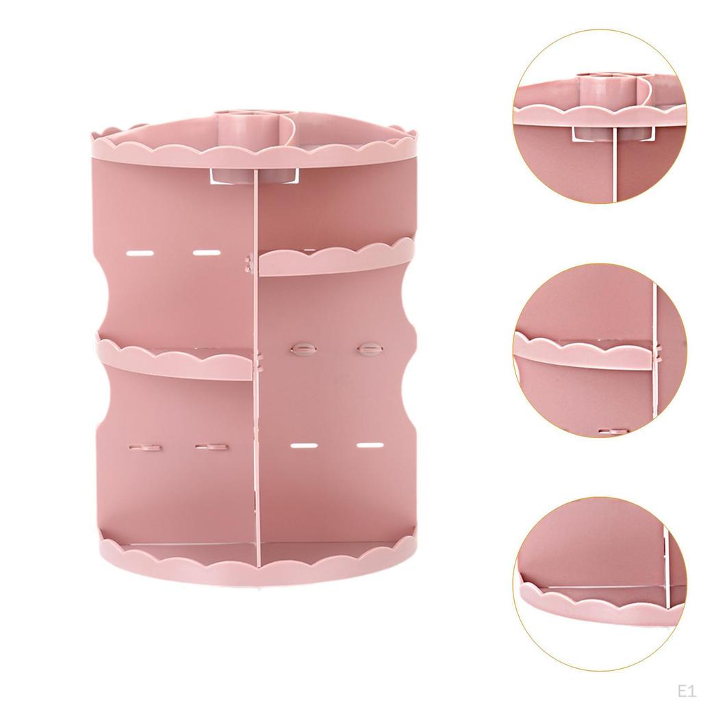 Rotating Makeup Organizer Cosmetic Display Case Shelf Stand Tray Rack Holder for