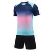 Gradient Jerseys Sets Soccer Running Shirts Shorts Gym Training Causal Sports Uniforms Suit  Fashion Polyester Badminton Clothes