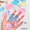 Transparent Glitter Sea Bream Squeeze Toy - Washable, Sticky Stress Relief Ice Cube Toy
