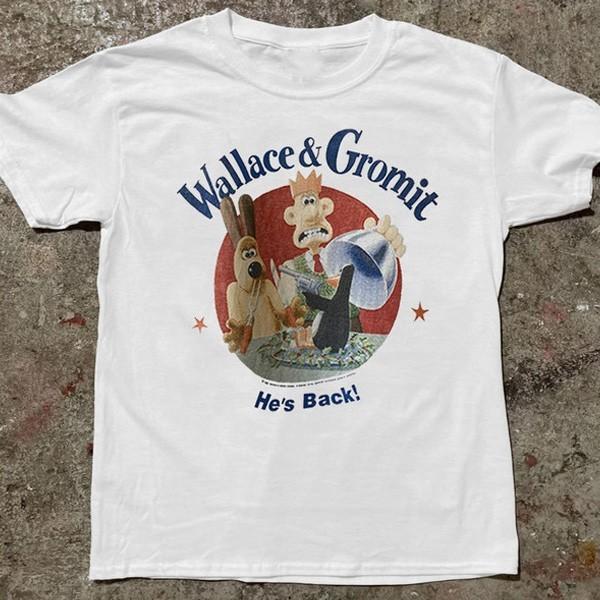 New Wallace and Gromit Hes Back 1989 Gift For Fans Unisex S-5XL Shirt SS1831 Unisex T-Shirt XXXL