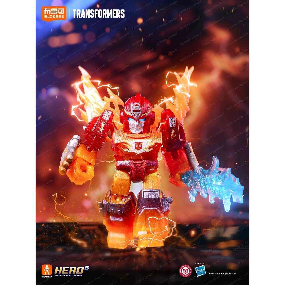 New Blokees Transformation Defender Version 4 Blind Box Rodimus Prime Hot Rod Grimlock Dinobots Blitzwing Action Figures Gifts