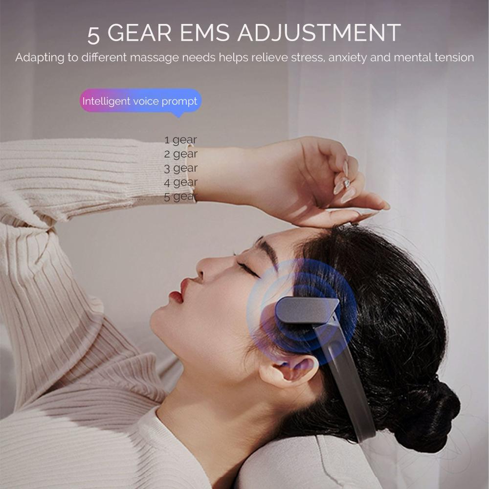 EMS Electric Head Massager 5 Gear Low Frequency Pulse Massage Relaxation Stress Sleep Aid Device Insomnia Head Masajeador