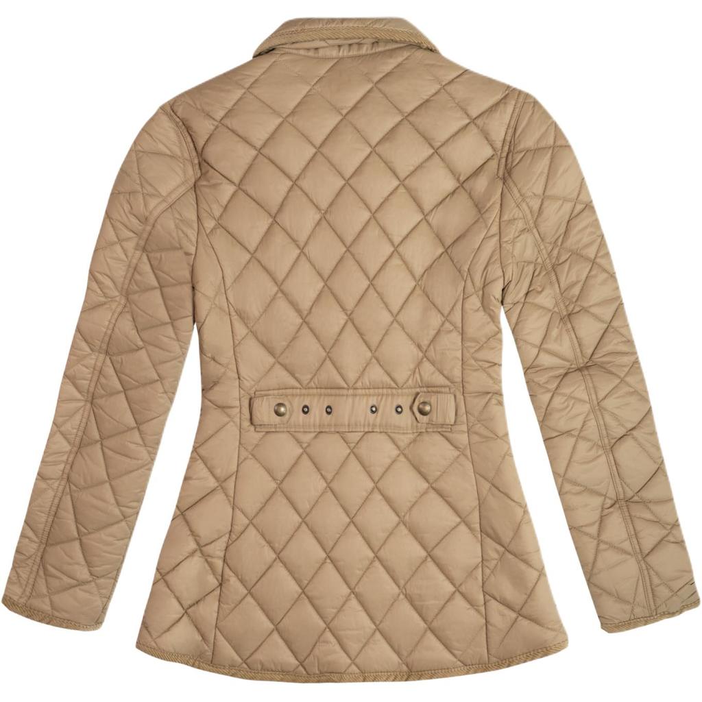 Polo Ralph Lauren Pony Logo Embroidered Diamond Long Sleeve Cotton Jacket Women Jackets 211940996-004