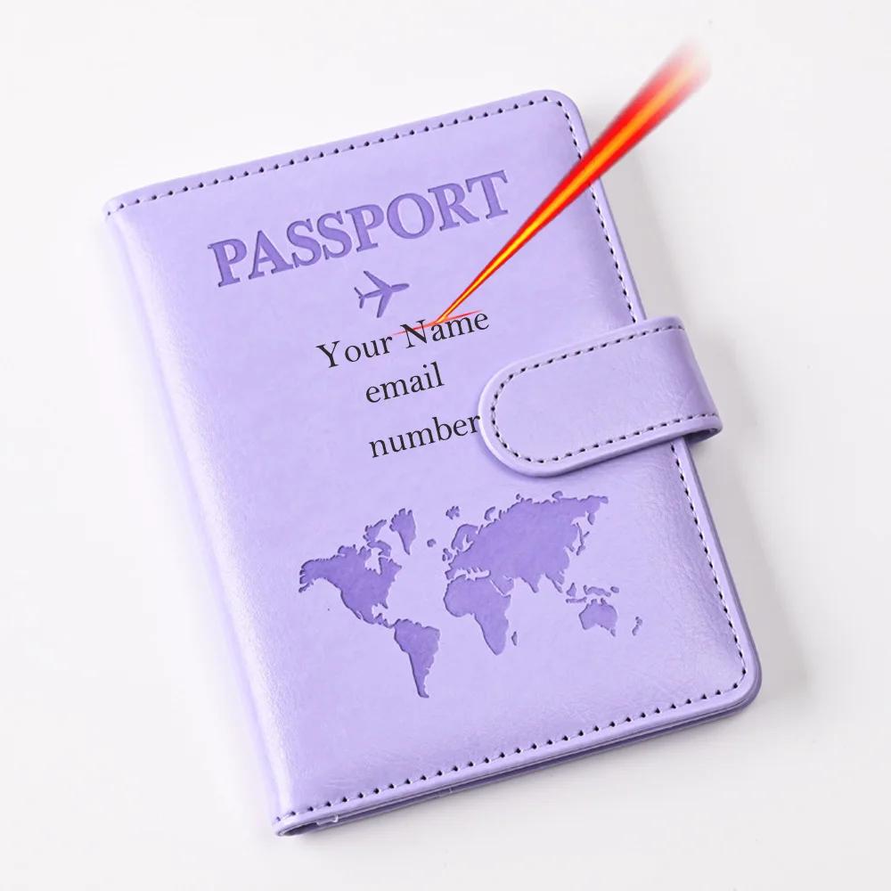 Custom Passport Cover, Monogrammed Engraved Name Passport Cover, Passport Holder, Wedding Bridesmaid Groomsman Gift