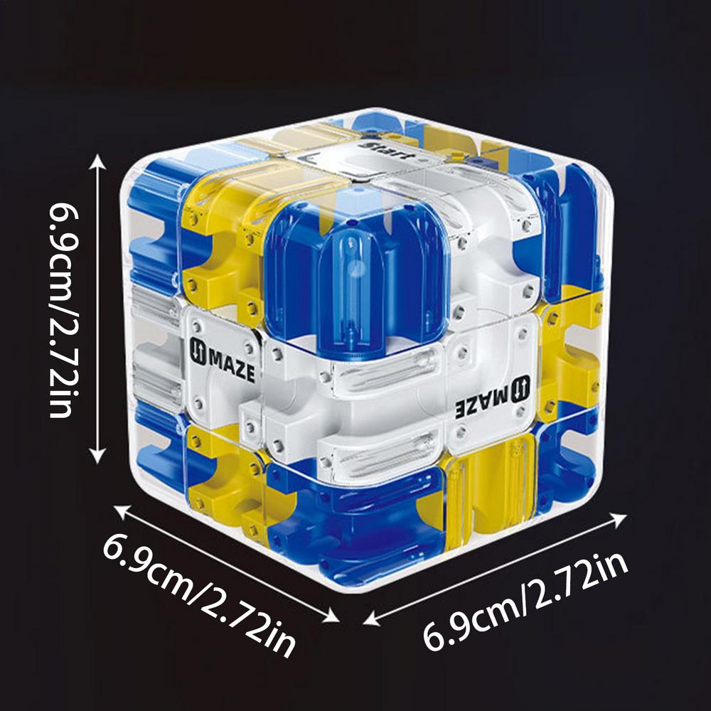 3D Maze Magic Cube Puzzle Toy Labyrinth Rolling Ball Magic Cube Release Stress Autism Anxiety Adult Kids Relief Anti-Stress Toys