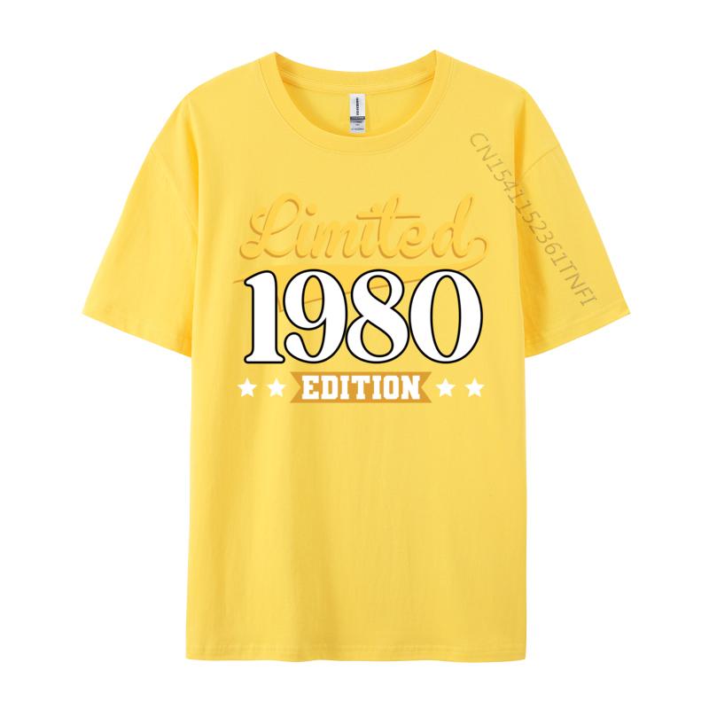 Limited 1980 Printed On Tops Tees Cotton Unisex Tshirts Group Printed On TeeShirt 2024 Hot Sale Top Quality