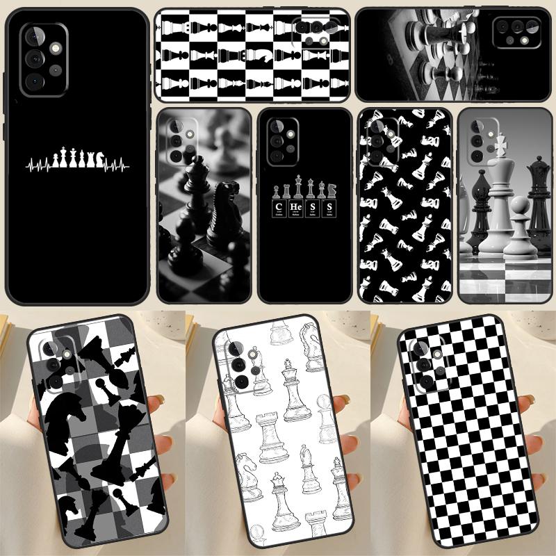 Chess Case For Samsung Galaxy A54 A34 A14 A13 A33 A53 A73 A51 A71 A50 A12 A22 A32 A52 A72 Cover