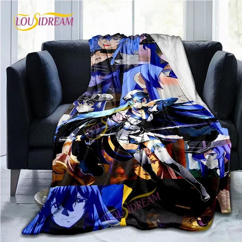 Akame Ga Kill Flannel Warm Lightweight Blanket Japan Animation Children's Game Home Office Travel Bed Sofa Napping Blanket.