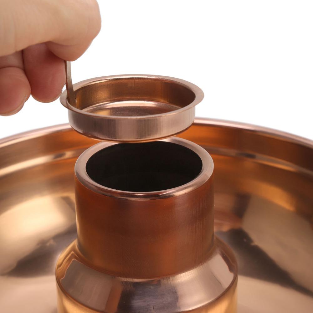 Rose Gold Dry Ice Hot Pot 410 Stainless Steel Dessert Fondue Pot Chinese Hot Pot Home Kitchen