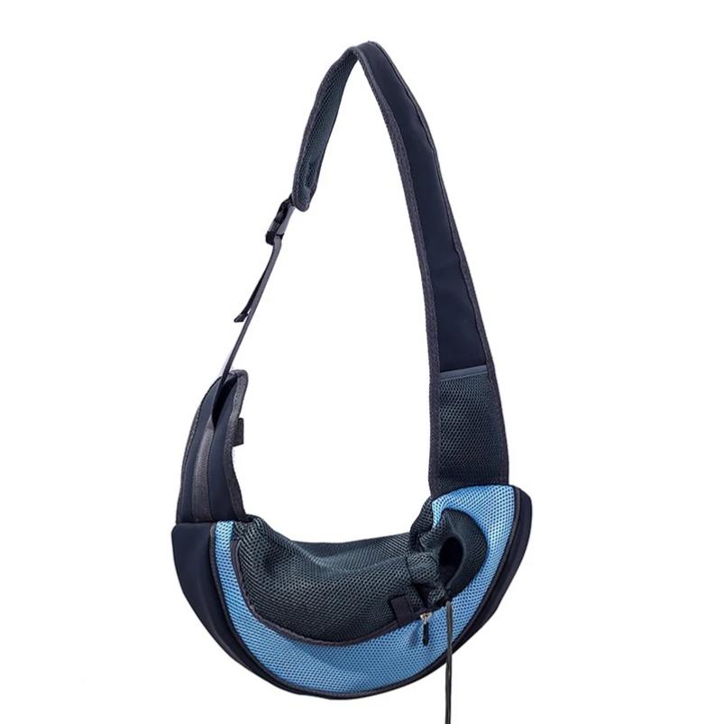 Popular pet backpack pet crossbody bag portable thickened material comfortable and breathable cat and dog pet supplies