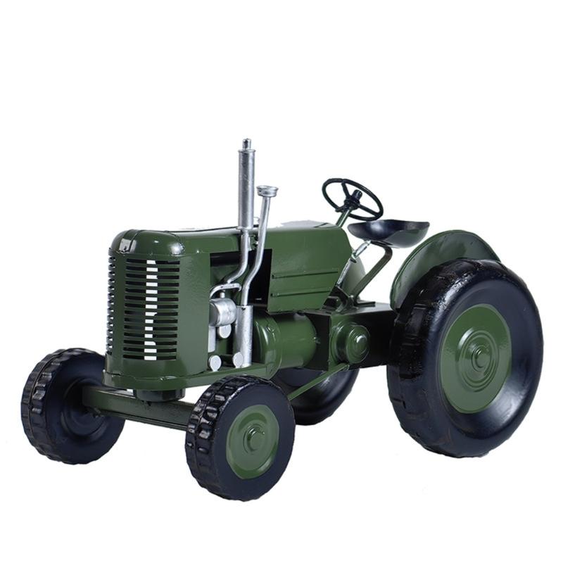 Metal Antique Vintages Car Model Handcrafted Collections Collectible Vehicle for Bar Home Decors Farm Tractor Models