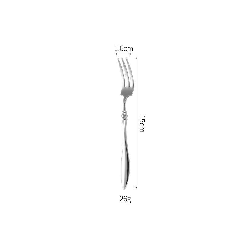 French 304 Stainless Steel Cutlery Sets Heavy Fork Spoon Knife Table Full Service Table Wedding Decoration Utensils Kitchen