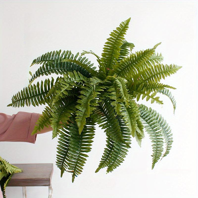 

1 шт. искусственные папоротники для улицы, большие искусственные папоротники, искусственные папоротники, искусственные растения, для плантатора, садового крыльца, входа в дом, подоконника, двора, украшения зелёный