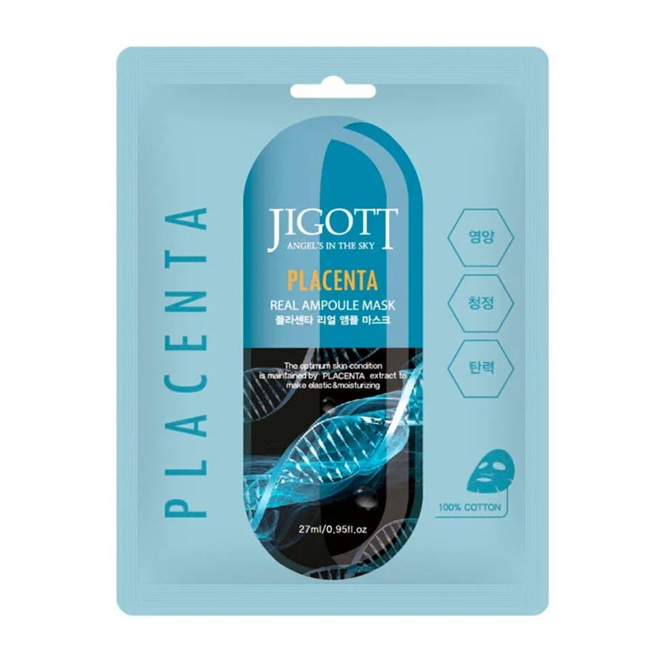 

JIGOTT PLACENTA REAL AMPOULE MASK Тканевая маска для лица с экстрактом плаценты